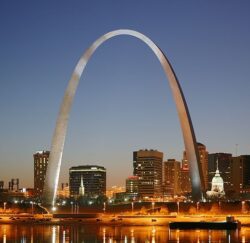 Gateway arch in Missouri