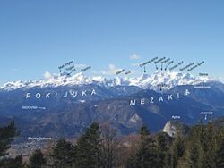 Julian Alps in Slovenia