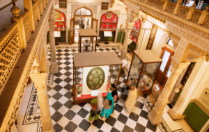 Albert hall museum in Jaipur from inside