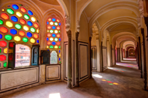 Inside view of Hawa Mahal