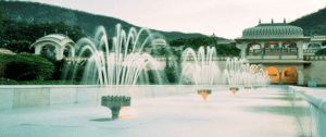 Sisodia Rani Ka Bagh water fountains