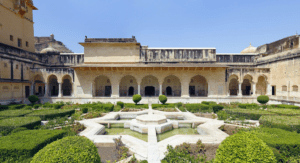 The Sukh Niwas (Hall of Pleasure) in Amer fort Jaipur