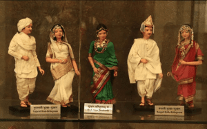 Dolls from different states in Dolls museum Jaipur