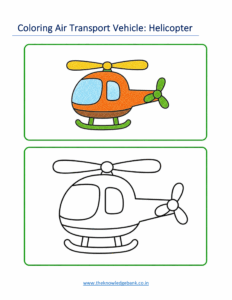 coloring air transport vehicles