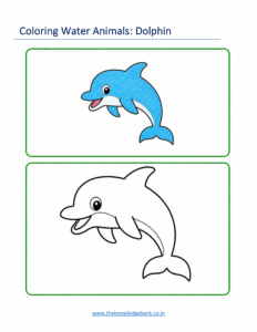 water animals coloring worksheets