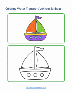 coloring water transport vehicles