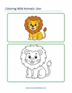 wild animals coloring worksheets